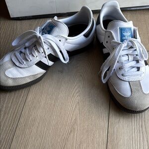 Adidas White and Black Sambas
